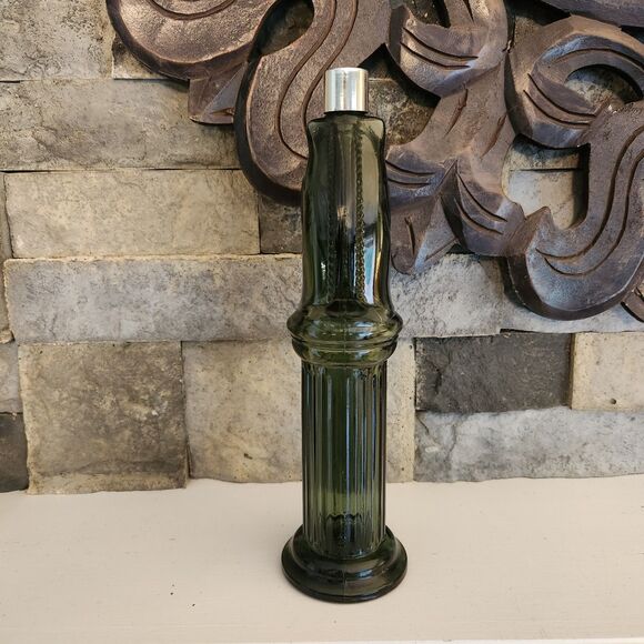 Avon Pony Post-Horse Head-Green Glass Decanter-Tribute After Shave Bottle - Picture 4 of 7